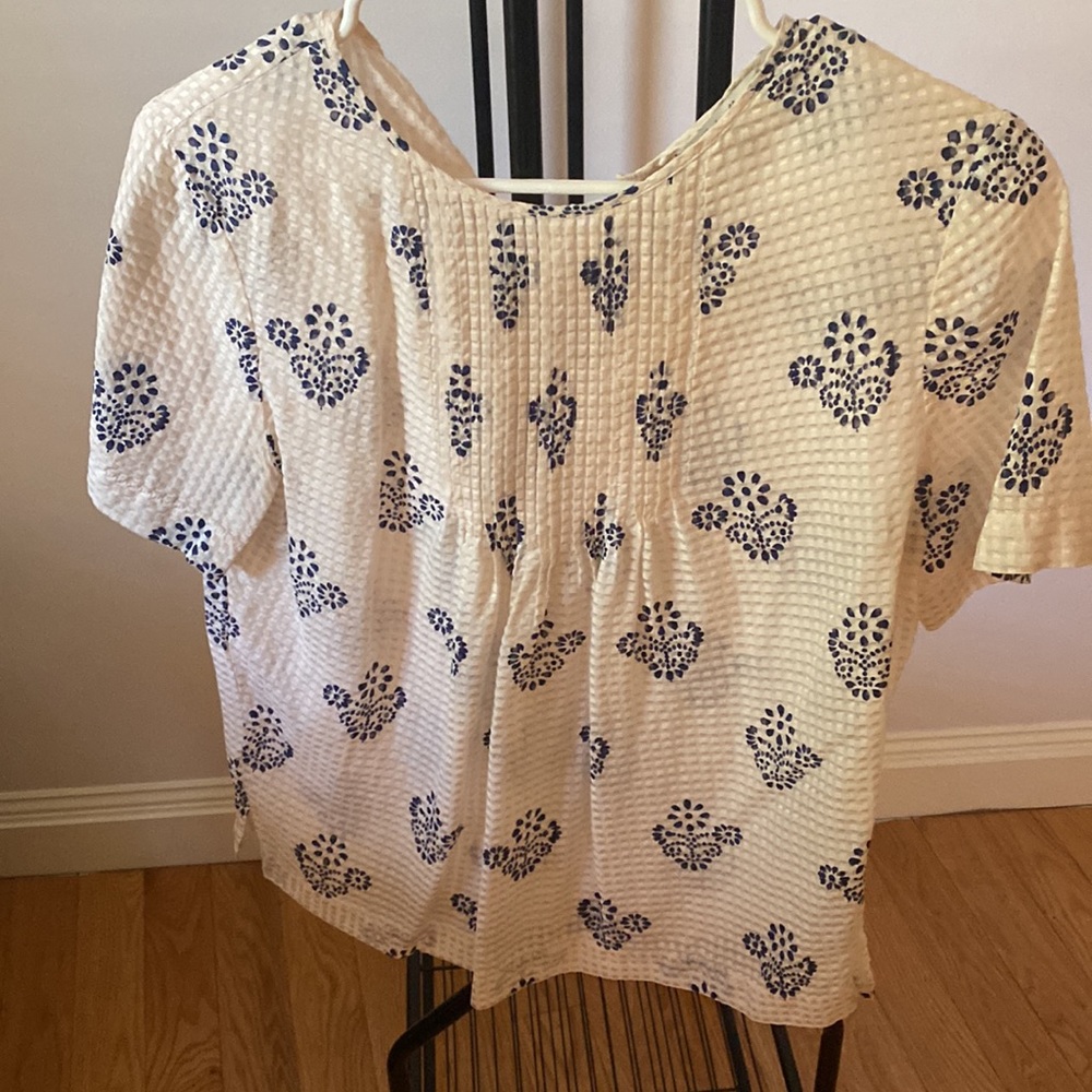 Madewell short sleeve blouse